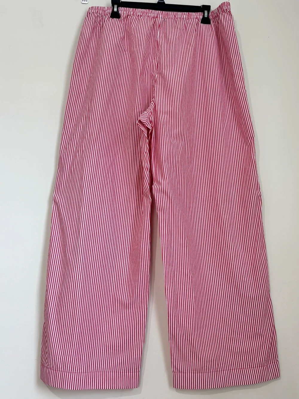 J.Crew Men's XL Red & White Striped Straight Leg Relaxed Pull On Lounge Pants